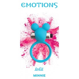 Голубое эрекционное виброколечко Emotions Minnie Breeze