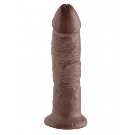 Коричневый фаллоимитатор 9" Cock - 22,9 см.