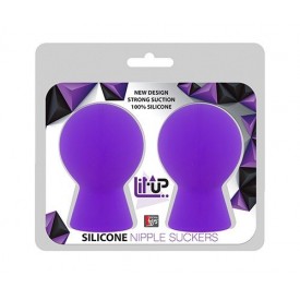 Фиолетовые присоски для груди LIT-UP NIPPLE SUCKERS SMALL PURPLE