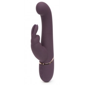 Фиолетовый вибратор Come to Bed Rechargeable Slimline G-Spot Rabbit Vibrator - 22,2 см.